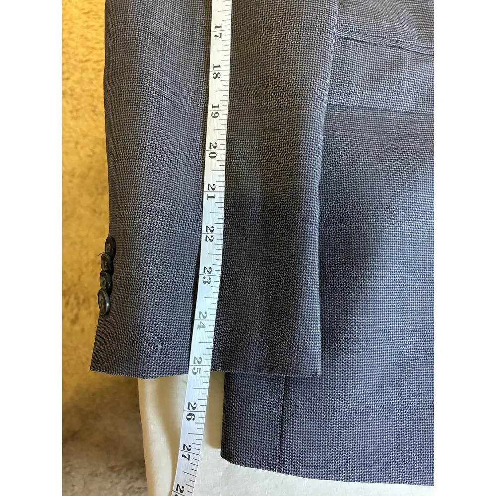 Vince Camuto Slim Fit Blazer Mens Gray Sport Coat 2 Button  slim fit 40 R